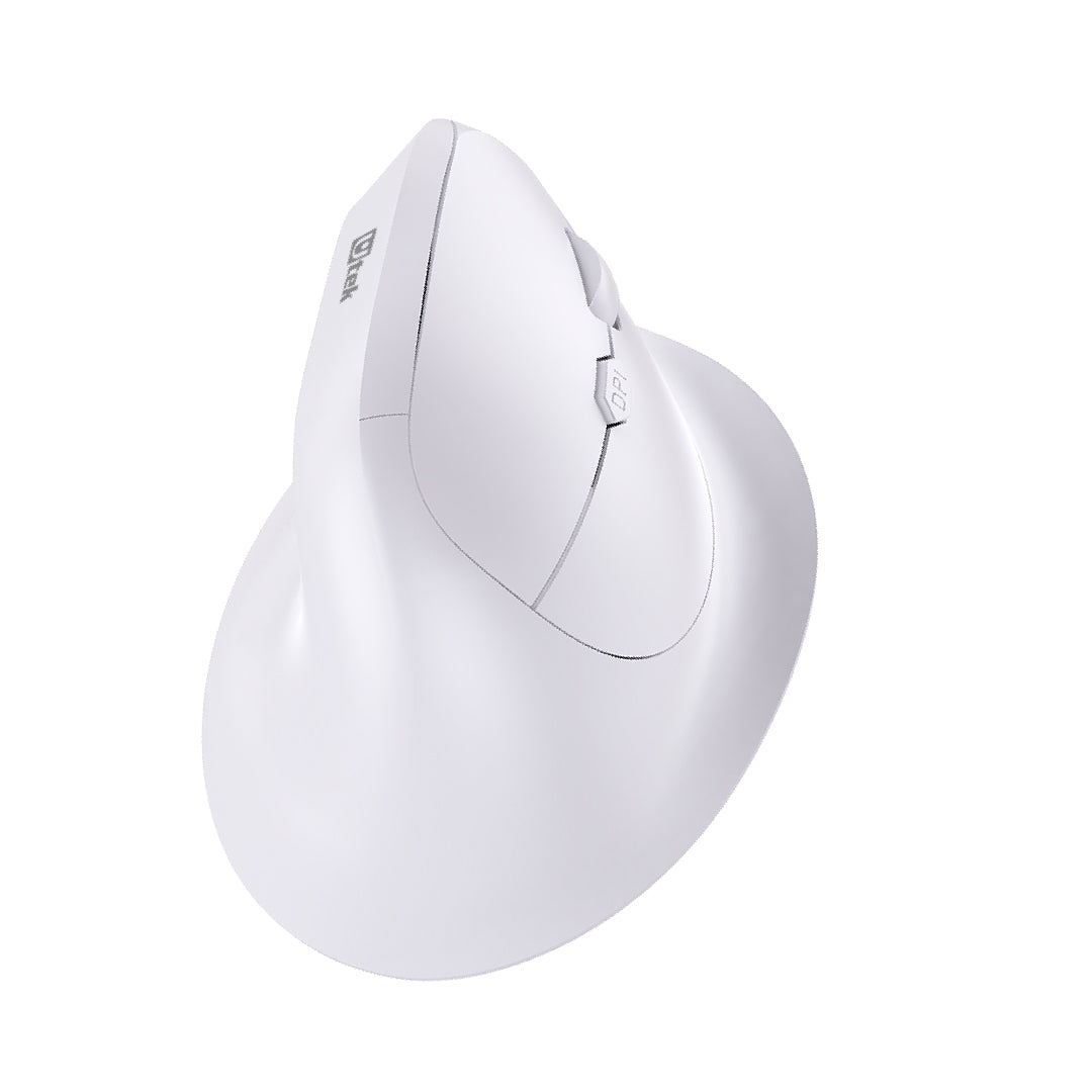 Mouse Wireless + Bluetooth Ergonómico Recargable Utek UT-MOER300R Blanco