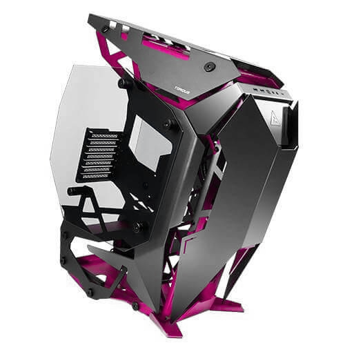 Gabinete Gamer Antec Torque (Mid Tower, Aluminio + Vidrio Templado, Soporte Radiador 360 mm, Negro/Rojo)