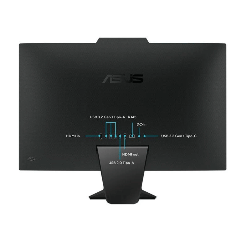 All in One ASUS AiO M3402WF (Pantalla 24", AMD Ryzen 5 7520U, 16GB DDR4, 512GB M.2, Wi-Fi, Sin Sistema Operativo) Reacondicionado