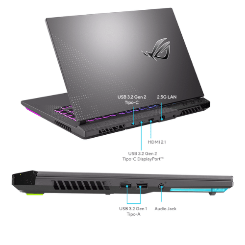 Notebook Gamer ASUS ROG Strix G15 G513RM G513RM-HQ426W (Pantalla  15.6" FHD, Ryzen 9 6900HX, 16GB DDR5, 512GB NVMe, RTX 3060, Windows 11 Home) Reacondicionado