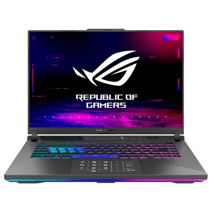 Notebook Gamer ASUS ROG Strix G16 G614PH-RV079W (Pantalla 16" FHD 165Hz, AMD Ryzen 9 8940HX, 16GB DDR5, 1TB NVMe, NVIDIA RTX 5050 8GB, Wi-Fi, Windows 11 Home) Reacondicionado