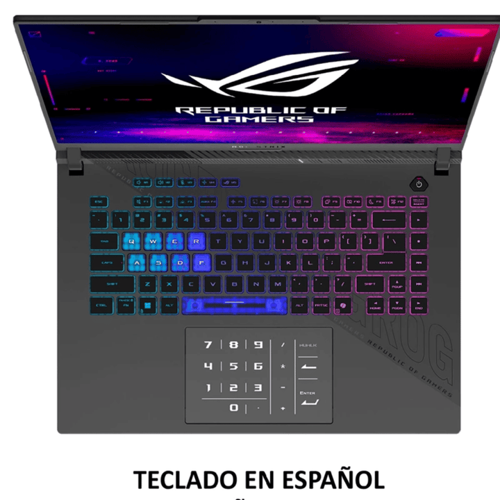 Notebook Gamer ASUS ROG Strix G16 G614PH-RV079W (Pantalla 16" FHD 165Hz, AMD Ryzen 9 8940HX, 16GB DDR5, 1TB NVMe, NVIDIA RTX 5050 8GB, Wi-Fi, Windows 11 Home) Reacondicionado