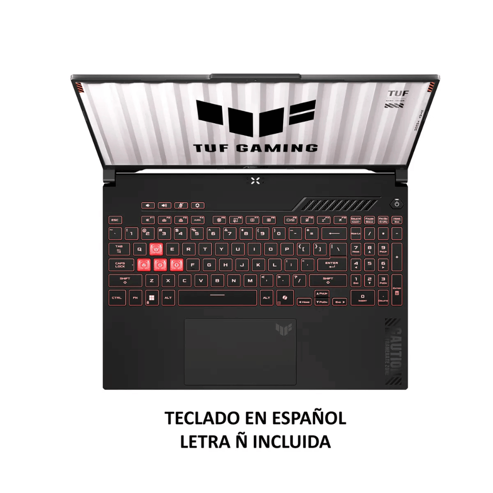 Notebook Gamer ASUS TUF A16 FA607NUG-RL146W (Pantalla 16" 144Hz, AMD Ryzen 7 7445HS, 16GB DDR5, 512GB NVMe, NVIDIA RTX 4050 6GB, Teclado Español, Windows 11 Pro) Reacondicionado