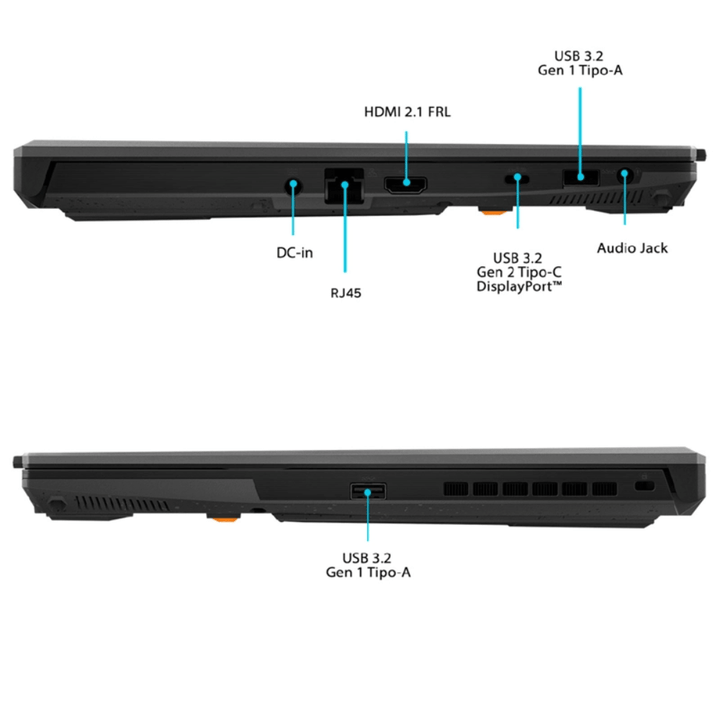Notebook Gamer ASUS TUF F16 FX607VJB-RL112W (Pantalla 16" FHD 165Hz, Intel Core 5-210H, 16GB DDR5, 512GB NVMe, NVIDIA RTX 3050 6GB, Teclado Español, Wi-Fi, Windows 11 Home) Reacondicionado