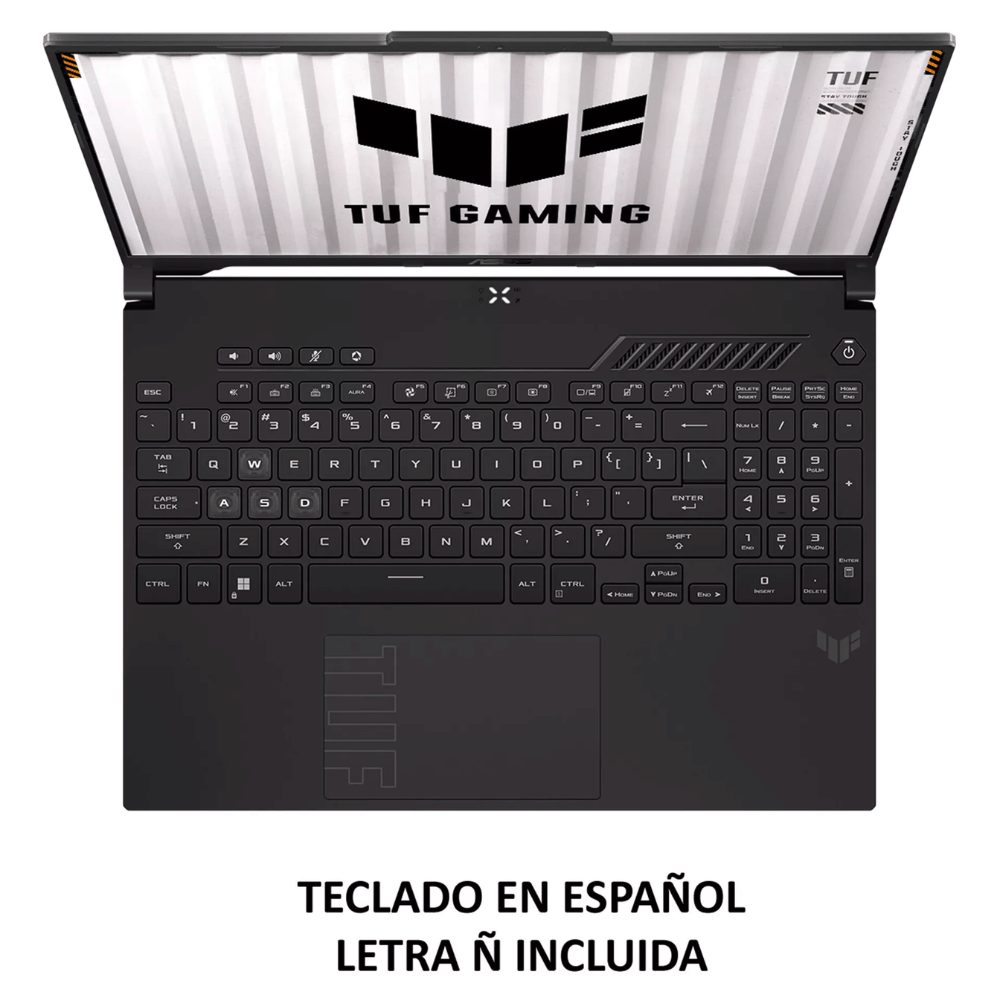 Notebook Gamer ASUS TUF F16 FX607VJB-RL151W (Pantalla 16" FHD 165Hz, Intel Core 5-210H, 16GB DDR5, 512GB NVMe, NVIDIA RTX 3050 6GB, Teclado Español, Wi-Fi, Windows 11 Home) Reacondicionado