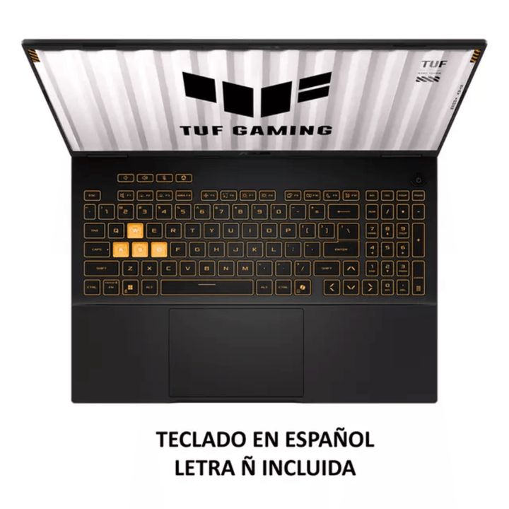 Notebook Gamer ASUS TUF Gaming F16 FX608JHR-QT033W (Pantalla 16" FHD+ 165Hz, Intel Core i7-14650HX, 16GB DDR4, 512GB NVMe, NVIDIA RTX 5050 6GB, Teclado Español, Wi-Fi, Windows 11 Home) Reacondicionado