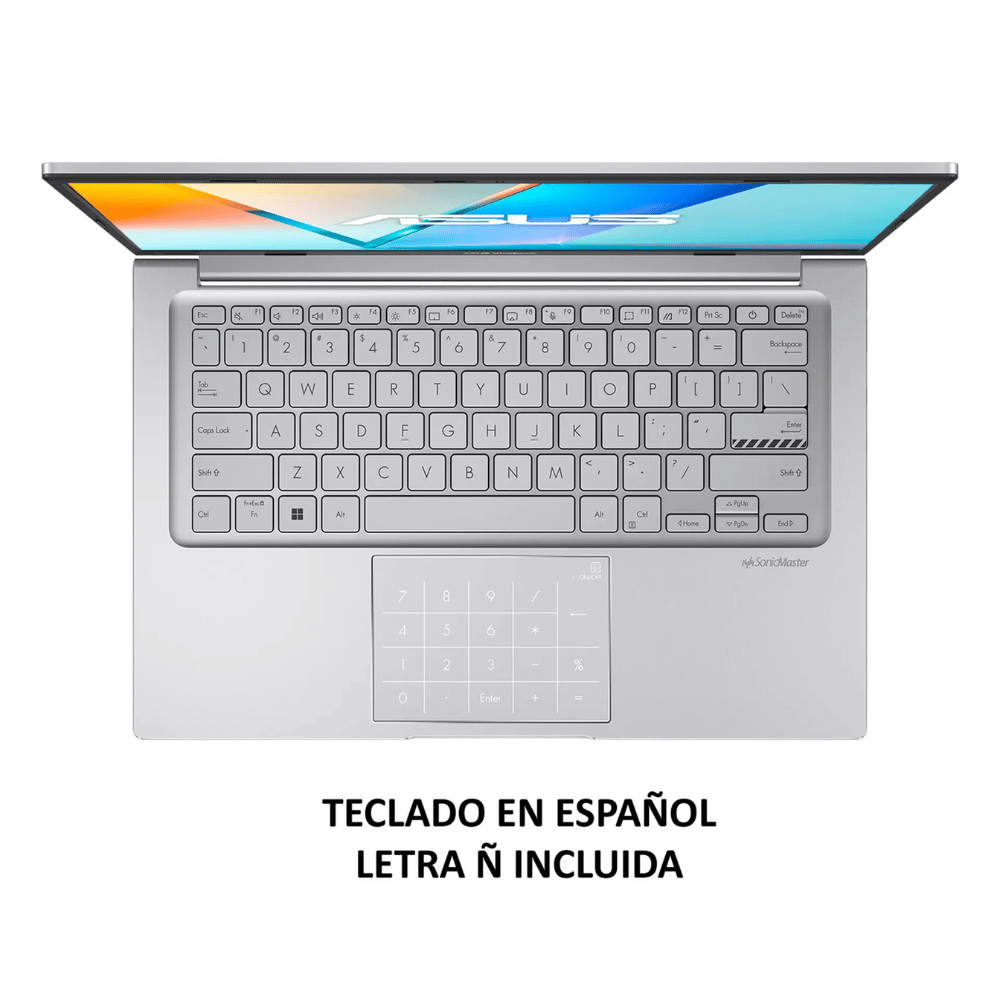Notebook ASUS VivoBook 14 X1404VA-EB1660W (Pantalla 14" FHD, Intel Core i5-1334U, 8GB DDR4, 512GB SSD, Teclado Español, Wi-Fi, Windows 11 Home) Reacondicionado