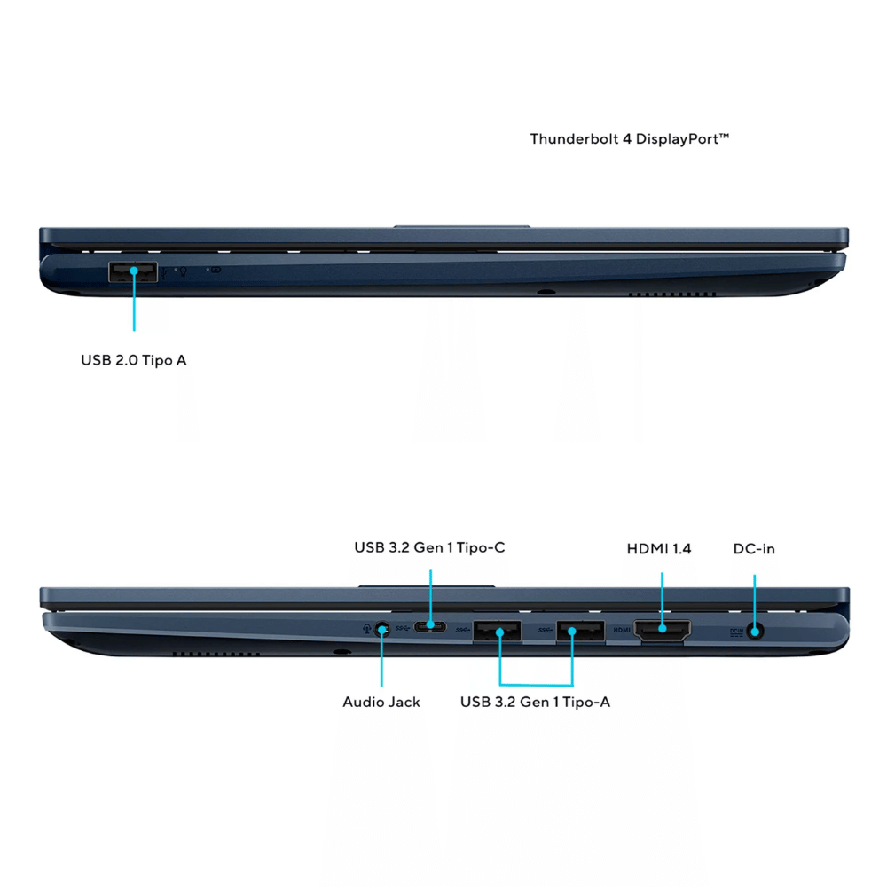 Notebook ASUS VivoBook 14 X1404VA-NK780W (Pantalla 14", Core i5-1334U de 13° Generación, 8GB DDR4, 512GB M.2, Teclado Español, Windows 11 Home) Reacondicionado