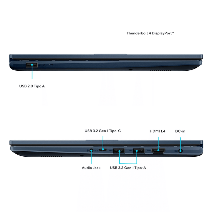 Notebook ASUS VivoBook 14 X1404VA-NK780W (Pantalla 14", Core i5-1334U de 13° Generación, 8GB DDR4, 512GB M.2, Teclado Español, Windows 11 Home) Reacondicionado