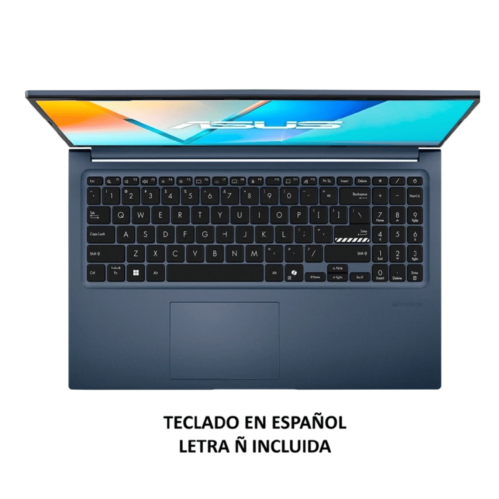 Notebook ASUS VivoBook 15 M1502NAQ-BQ073W (Pantalla 15.6" FHD, AMD Ryzen 7 7730U, 8GB DDR5, 512GB NVMe, Teclado Español, Wi-Fi, Windows 11 Home) Reacondicionado