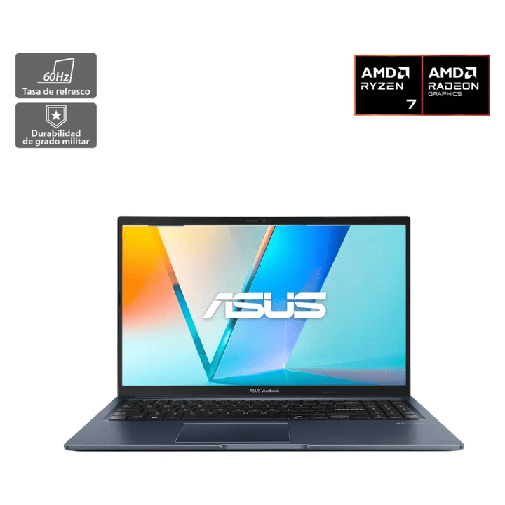 Notebook ASUS VivoBook 15 M1502NAQ-BQ078W (Pantalla 15.6" FHD, AMD Ryzen 7 AI 170, 24GB DDR5, 512GB SSD, Teclado Español, Wi-Fi, Windows 11 Home) Reacondicionado