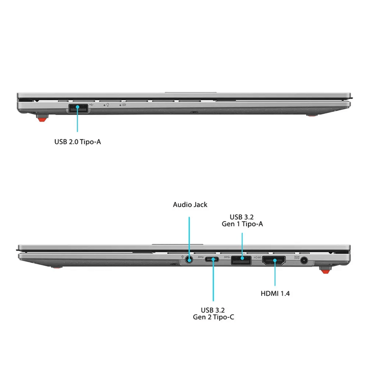 Notebook ASUS VivoBook Go 15 E1504FA-BQ4439W (Pantalla 15.6" FHD, AMD Ryzen 5 7520U, 8GB DDR5, 512GB SSD, Teclado Español, Wi-Fi, Windows 11 Home) Reacondicionado