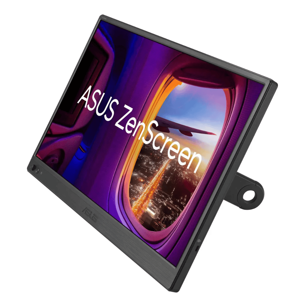 Monitor Portátil 15.6" ASUS ZenScreen MB169CK (Full HD IPS, 2× USB-C, Mini HDMI, Auto-Rotate, Soporte 360°) Nuevo