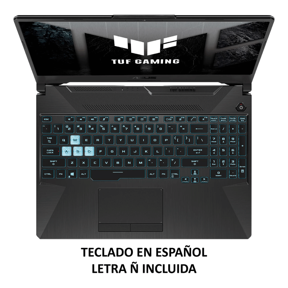 Notebook Gamer ASUS TUF A15 FA506NC-HN003W (Pantalla 15.6", Ryzen 5 7535HS, 16GB DDR5, 512GB NVMe, NVIDIA GeForce RTX 3050 4GB, Teclado Español, Windows 11 Home) Reacondicionado