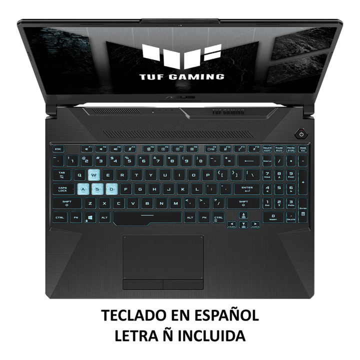 Notebook Gamer ASUS TUF A15 FA506NC-HN003W (Pantalla 15.6", Ryzen 5 7535HS, 16GB DDR5, 512GB NVMe, NVIDIA GeForce RTX 3050 4GB, Teclado Español, Windows 11 Home) Reacondicionado