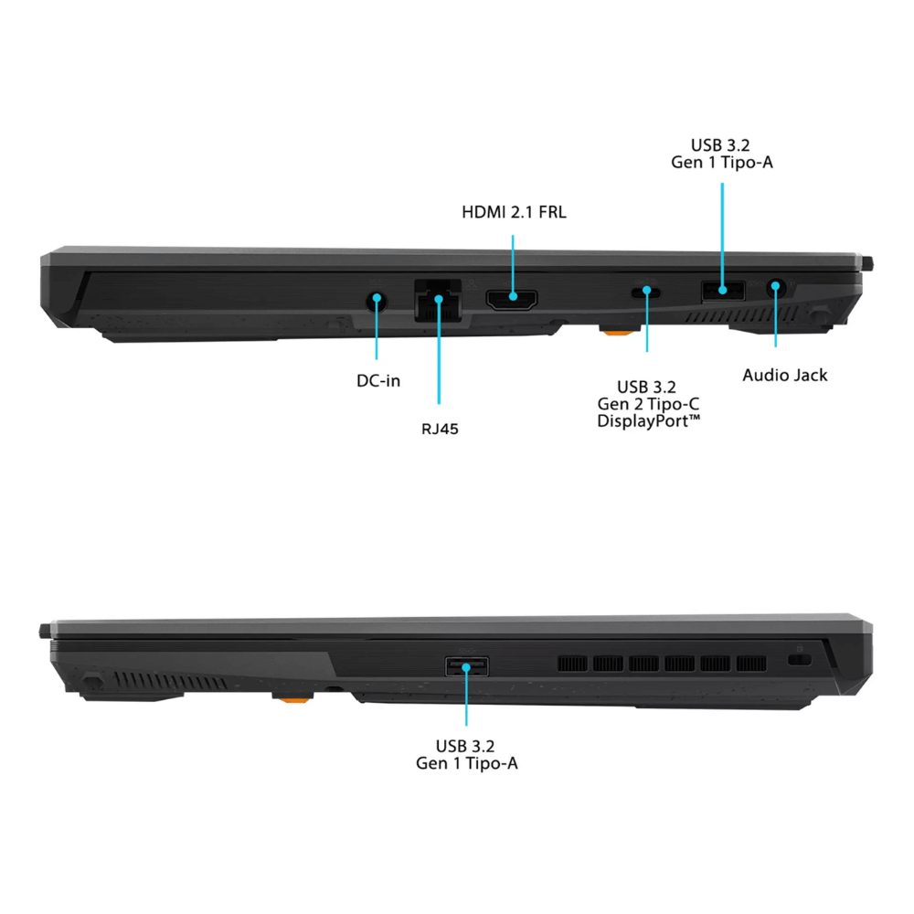 Notebook Gamer Asus TUF F16 FX607VJ-RL028W (Pantalla 16", Core 5-210H, 16GB DDR4, 512GB NVMe, NVIDIA GeForce RTX 3050 6GB, Español, Windows 11 Home) Reacondicionado