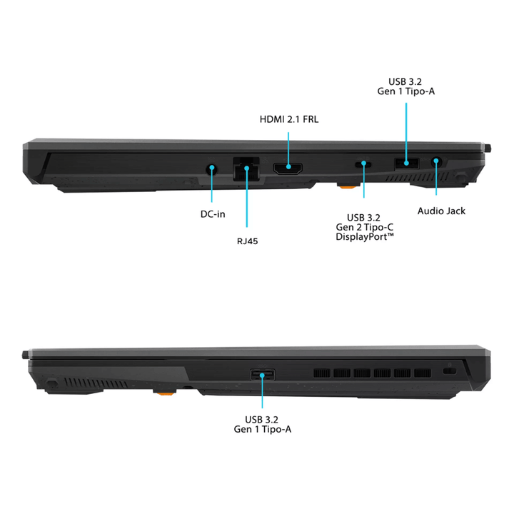 Notebook Gamer Asus TUF F16 FX607VJ-RL028W (Pantalla 16", Core 5-210H, 16GB DDR4, 512GB NVMe, NVIDIA GeForce RTX 3050 6GB, Español, Windows 11 Home) Reacondicionado