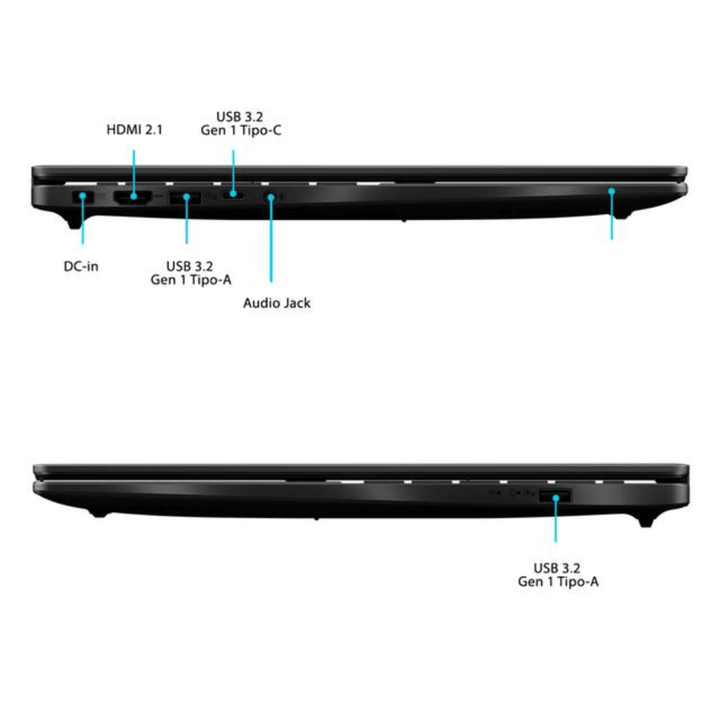 Notebook Asus VivoBook 16 V3607VJ-RP135W (Pantalla 16", Core 5-210H, 8GB DDR5, 512GB SSD, Teclado Español, Windows 11 Home) Reacondicionado