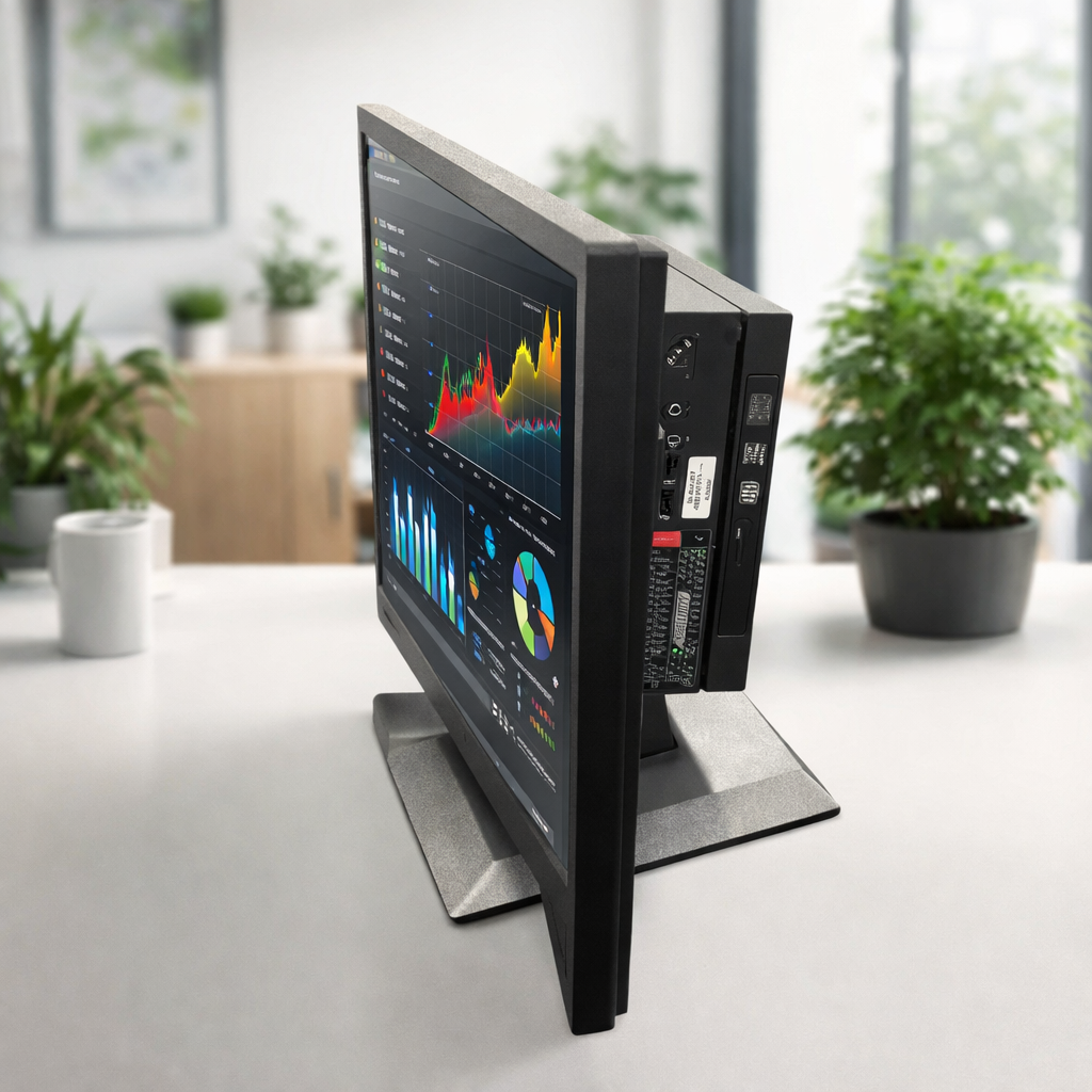 Combo TIO HP: PC Tiny Lenovo M910q Reacondicionado + Monitor HP P204v 19.5″ + Base