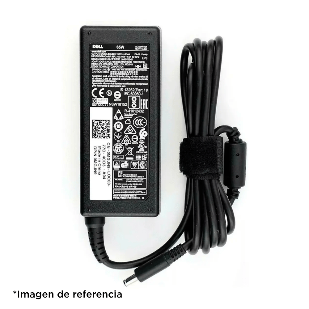 Cargador Notebook Original Dell 19.5V / 3.3A 65W (Conector 4.5×3.0mm) Reacondicionado