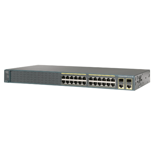 Switch Cisco Catalyst 2960-Plus (POE 24FE + 2SFP, 10/100Mbps, LAN Lite, Fast Ethernet) Reacondicionado