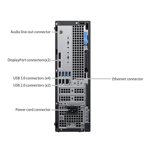 PC Dell OptiPlex 5070 SFF (Intel Core i5 de 8° Gen, 16GB DDR4, 512GB SSD, Windows 11 Pro) Reacondicionado