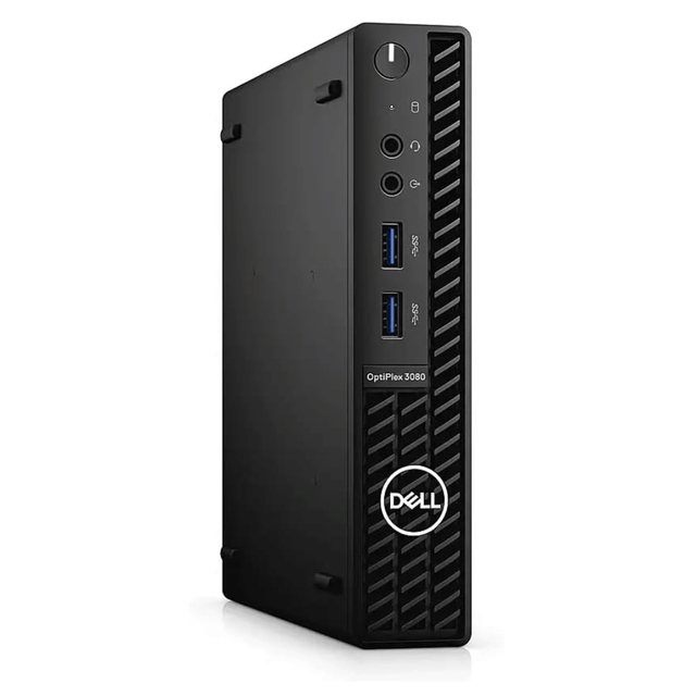 PC Tiny Dell OptiPlex 3080 Micro (Intel Core i5 de 10° Gen, 16GB DDR4, 256GB SSD, Sin Wi-Fi, Windows 11 Pro) Reacondicionado