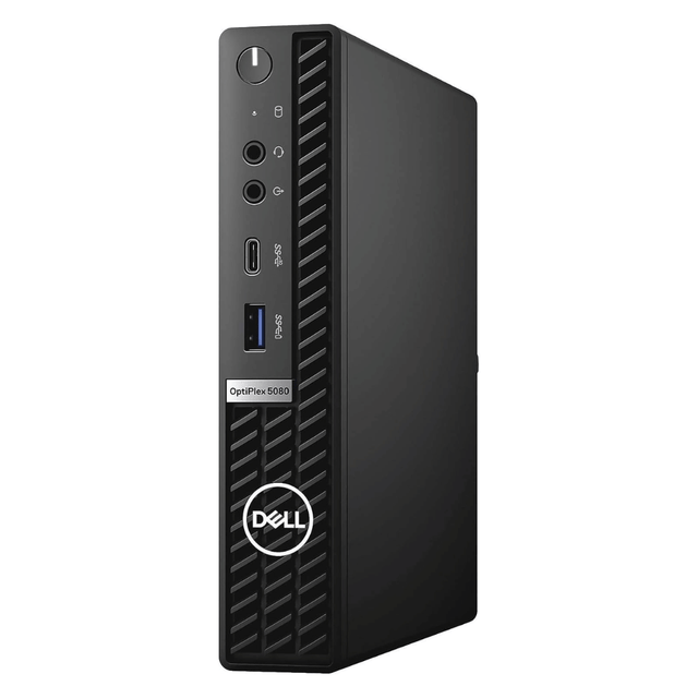 PC Tiny Dell OptiPlex 5080 Micro (Intel Core i5 de 10° Gen, 16GB DDR4, 256GB SSD, Con Wi-Fi, Windows 11 Pro) Reacondicionado