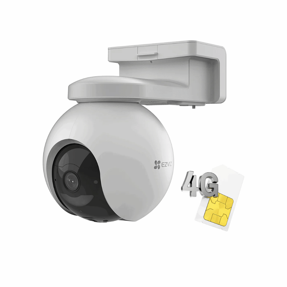 Cámara IP 4G EZVIZ EB8 (2K, Batería Integrada, USB-C, CS-E8B-R100-1K3FL4GA-LA)