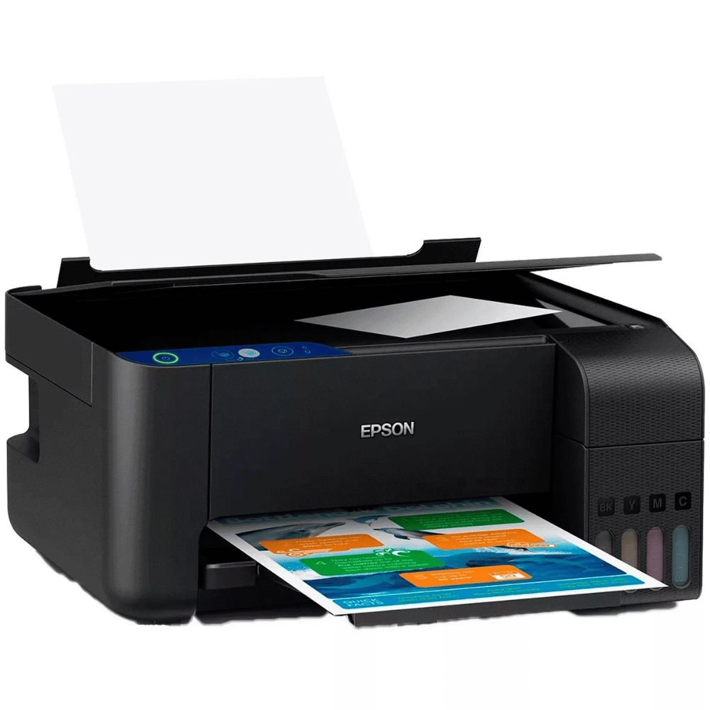 Impresora Multifuncional Epson EcoTank L3210 (Color, USB, Imprime/Copia/Escanea, Sistema EcoTank)