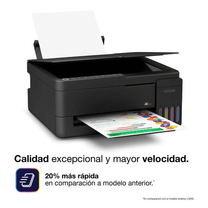 Impresora Multifuncional Epson EcoTank L3350 Wi-Fi (Tinta Continua, USB, Color)