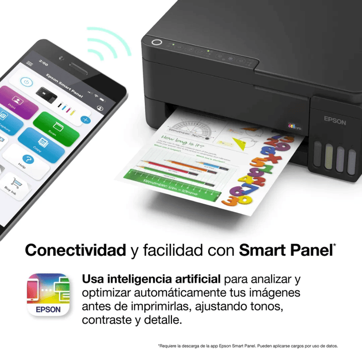 Impresora Multifuncional Epson EcoTank L3350 Wi-Fi (Tinta Continua, USB, Color)