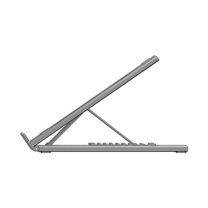 Base Plegable Aluminio con Docking Exelink HUB-M57 (10 Niveles, HDMI 4K 60Hz, 2×USB-A, Lector SD/MicroSD, USB-C PD 100W)