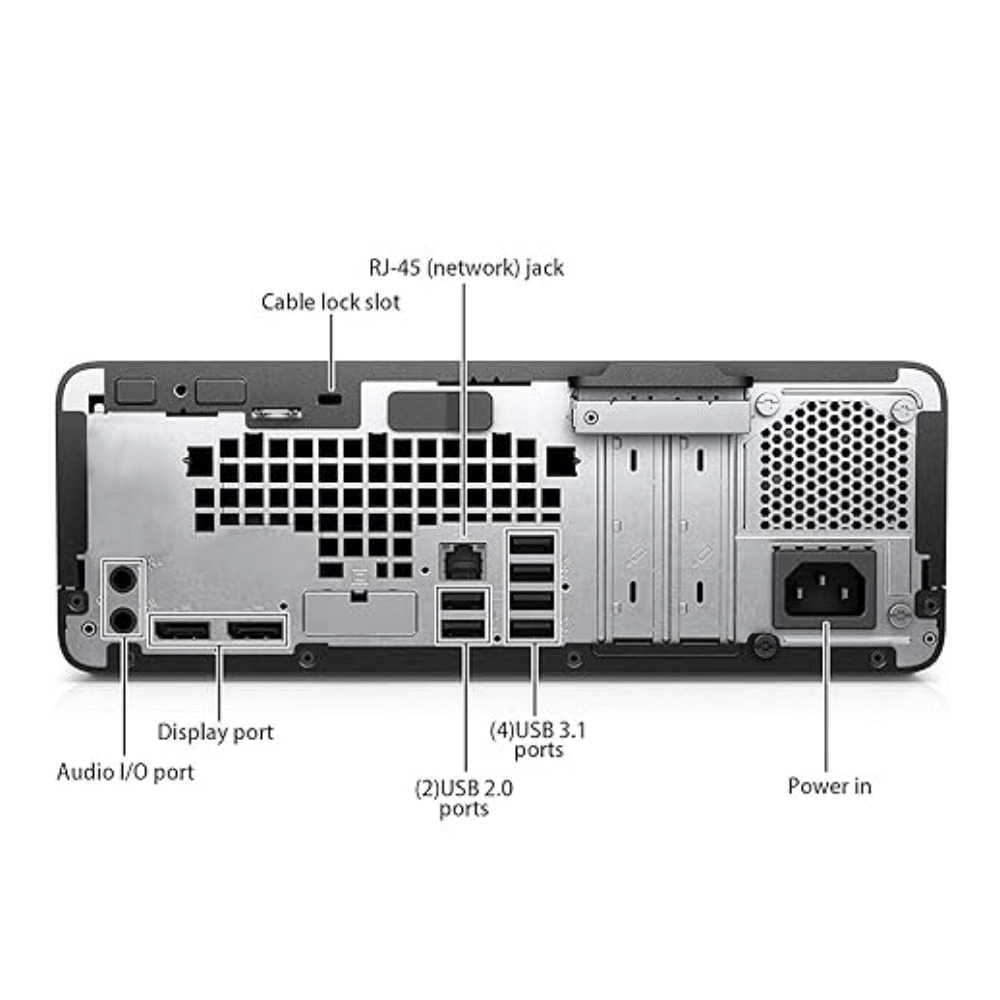 PC HP ProDesk 800 G4 SFF (Core i5 de 8° Generación, 8GB DDR4, 256GB M.2, Windows 11 Pro) Reacondicionado