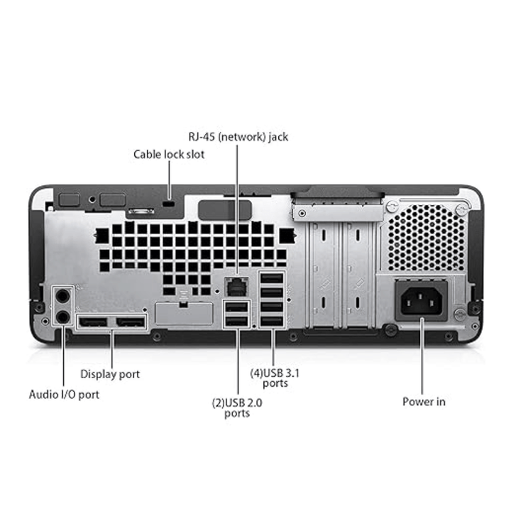 PC HP ProDesk 800 G4 SFF (Core i5 de 8° Generación, 8GB DDR4, 256GB M.2, Windows 11 Pro) Reacondicionado