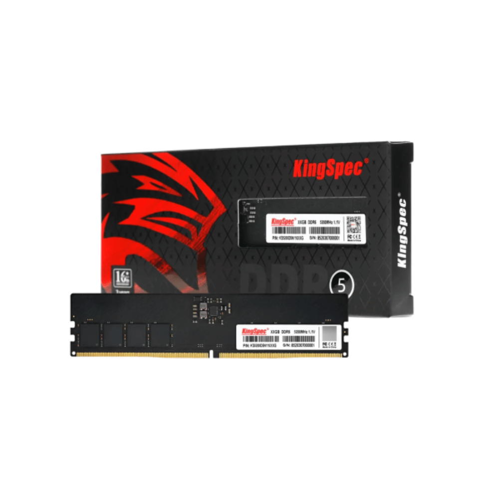 Memoria RAM UDIMM DDR5 5200MHz 16GB KingSpec (KS5200D5P11016G)