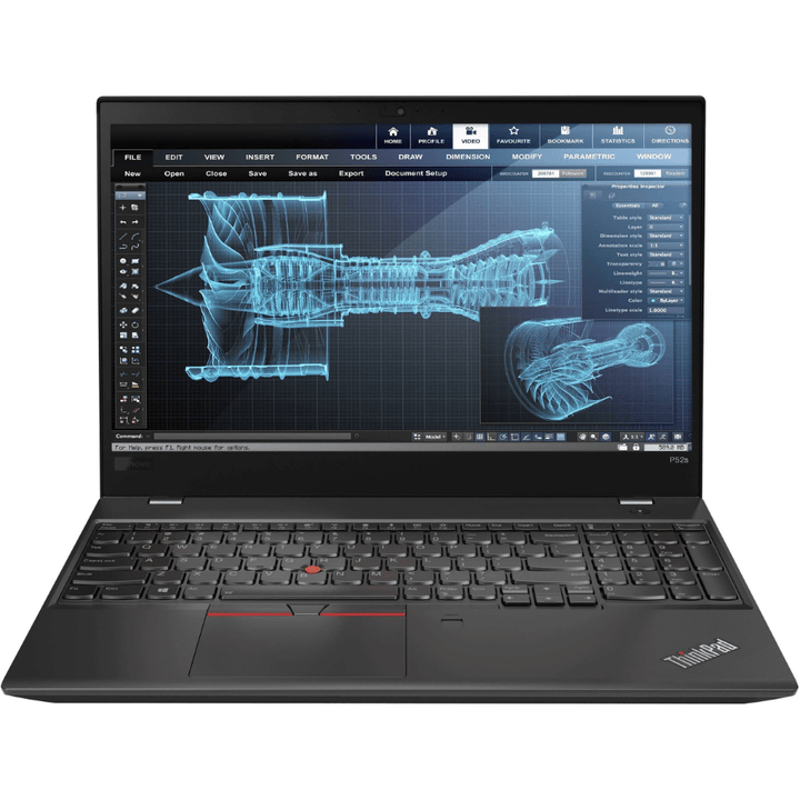 Notebook Lenovo ThinkPad P52s (Pantalla 15.6″, Intel Core i7 de 8° Gen, 8GB DDR4, 256GB M.2, Teclado Inglés, Windows 11 Pro, sin batería externa) Reacondicionado