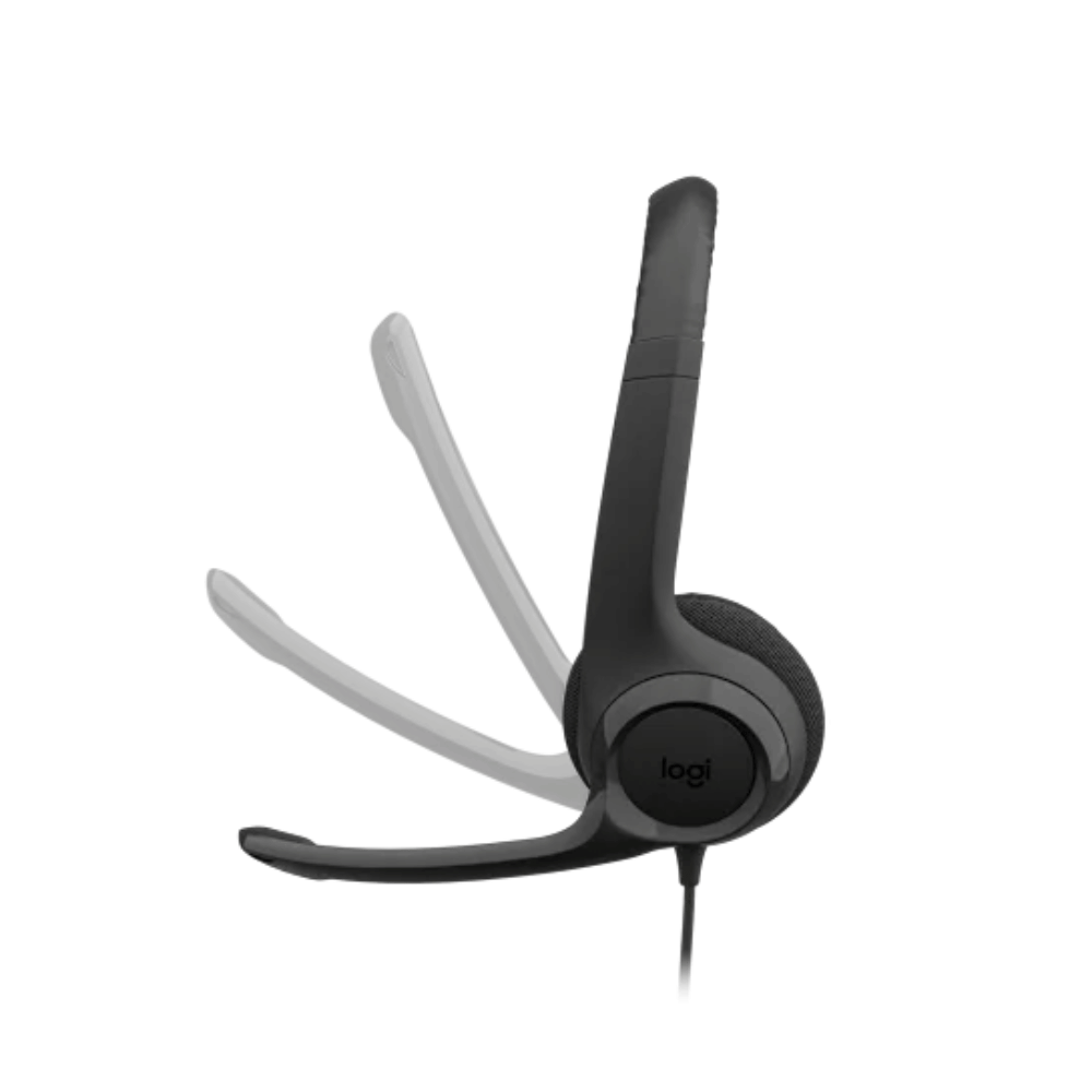 Audífonos con Micrófono USB Logitech H390 (Control de volumen en cable, Cancelación de ruido)