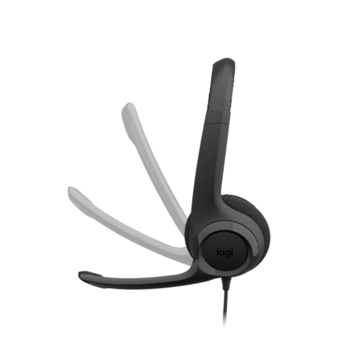 Audífonos con Micrófono USB Logitech H390 (Control de volumen en cable, Cancelación de ruido)
