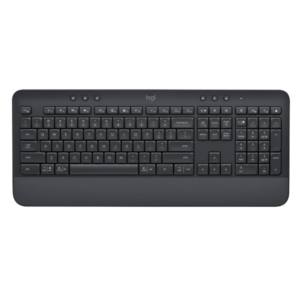 Teclado Bluetooth Logitech K650 Grafito (Comfort, Con Palmrest)