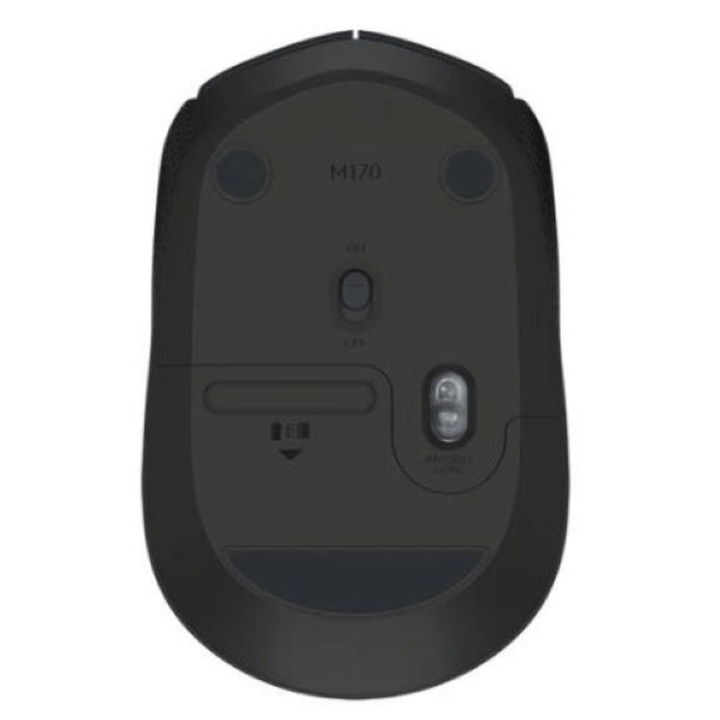 Mouse Wireless Logitech M170 (Nano receptor USB, 1000 DPI, Negro)