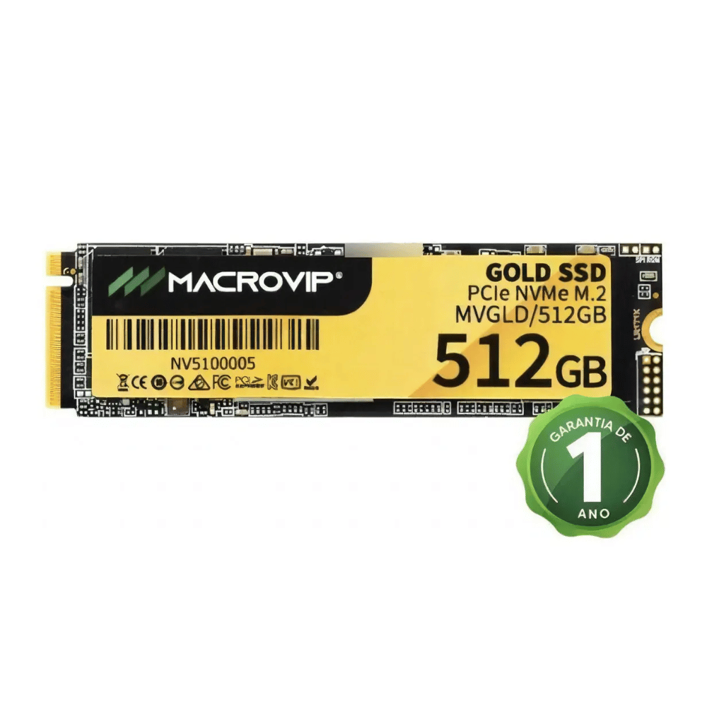 SSD M.2 2280 512GB NVMe PCIe 3.0 x4 MacroVip MVGLD/512GB (L2400/E1600 MB/s)