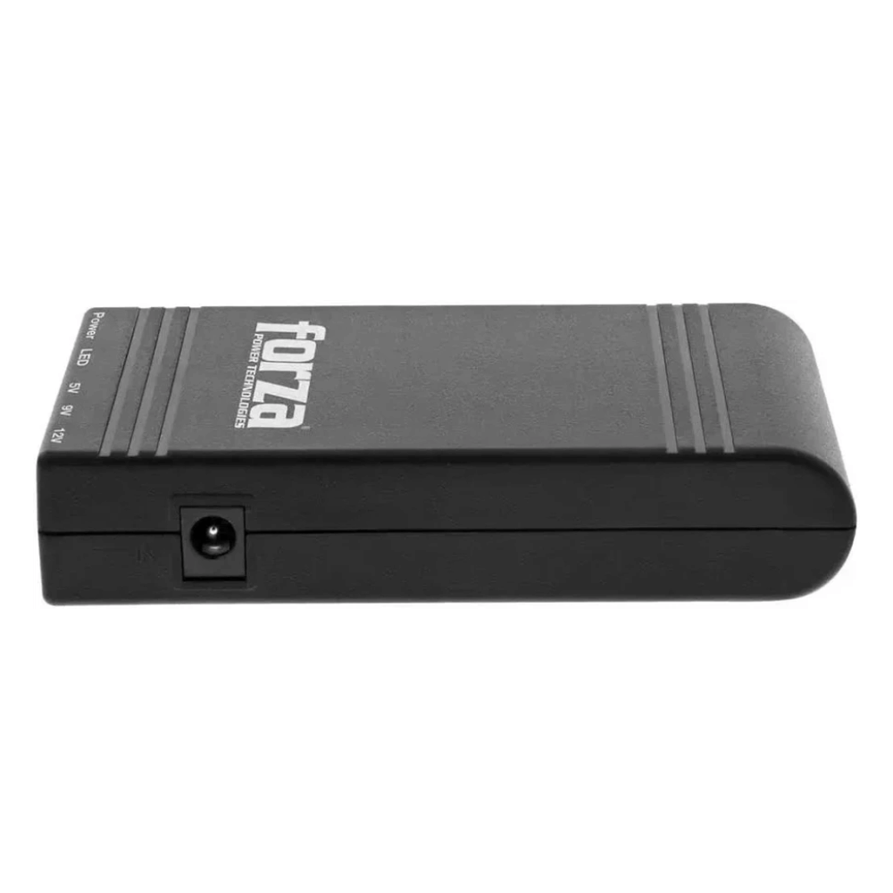 Mini UPS Forza 14W DC-140USB (Salidas 5V/9V/12V DC + USB, Para Router, Switch y Cámaras IP)