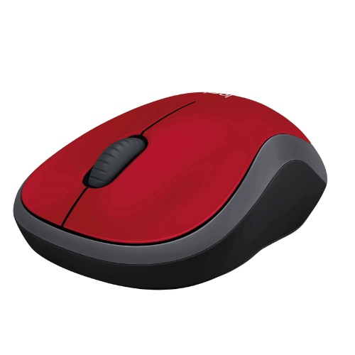 Mouse Logitech M185 Wireless Rojo