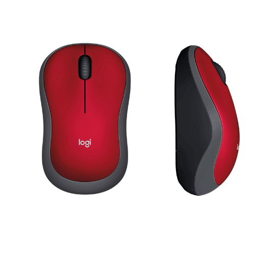 Mouse Logitech M185 Wireless Rojo