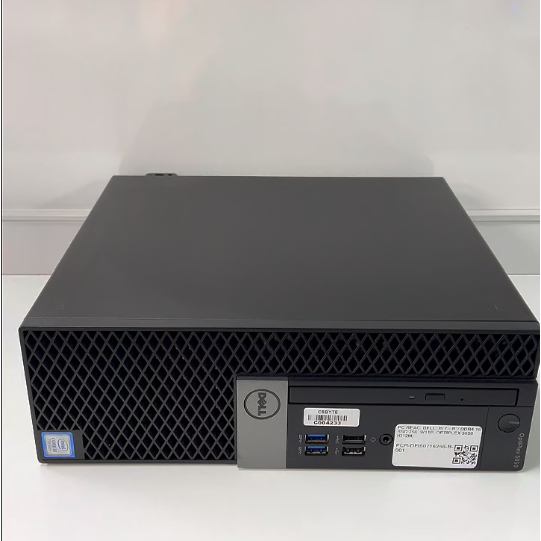 PC Dell OptiPlex 5050 (Intel Core i5 de 7° Gen, 16GB DDR4, 256GB SSD, Windows 11 Pro) Reacondicionado