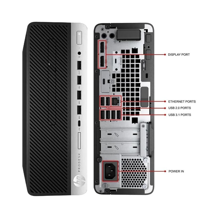 PC HP ProDesk 600 G5 (Intel Core i5 9° Gen, 16GB DDR4, 256GB SSD, Windows 11 Pro) Reacondicionado