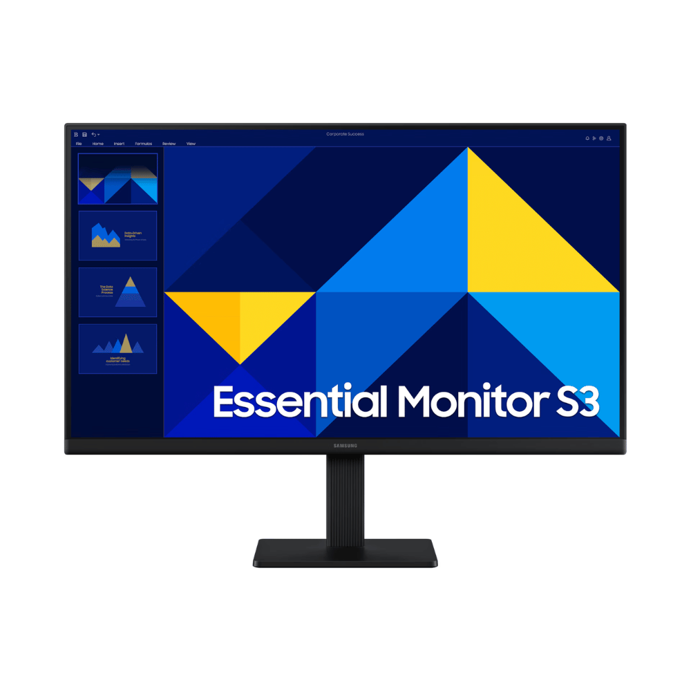 Monitor 24" Samsung Essential S3 S24D300 (Full HD, IPS, HDMI, VGA, 100Hz, 5ms) Nuevo