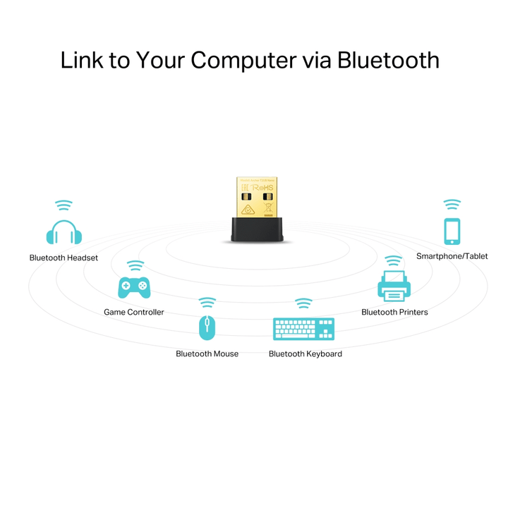 Adaptador Wi-Fi + Bluetooth USB TP-Link Archer T2UB Nano (AC600 Dual Band, Bluetooth 4.2, USB 2.0)