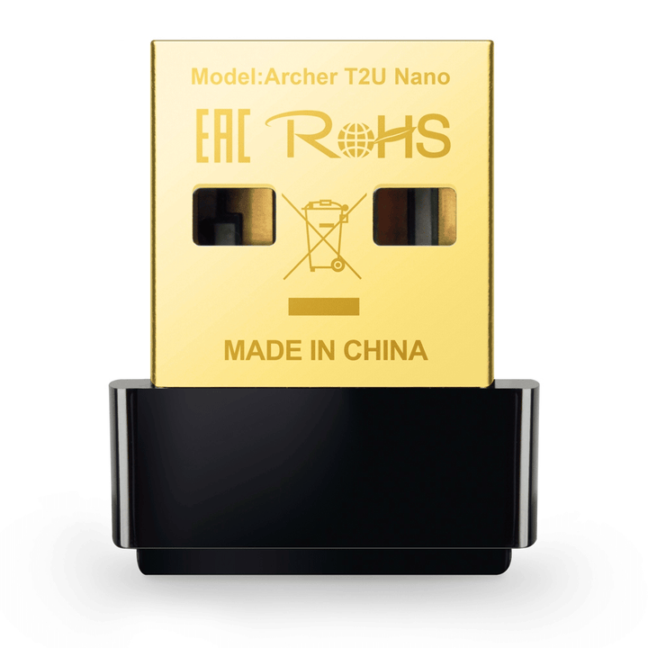 Adaptador Wi-Fi TP-Link Archer T2U Nano (AC600, 600 Mbps, Dual Band, USB 2.0)